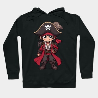 Cute Happy Cartoon Pirate Buchaneer Boy Hoodie